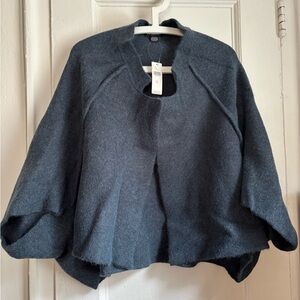 Anthropologie Navy/Marin Shrug with Dramatic Sleeves